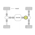 Croisillon de cardan central arrière côté pont ALL BALLS pour ARCTIC CAT 1000 H2/XT/TRV