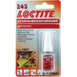 Freinage de filtage bleu LOCTITE résistance moyenne