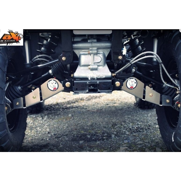 Protections de triangles arrière AXP en alu 4mm pour POLARIS SPORTSMAN 570