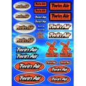 Planche de stickers TWIN AIR 33x24cm