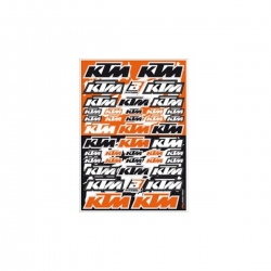 Planche de stickers KTM 35x50cm