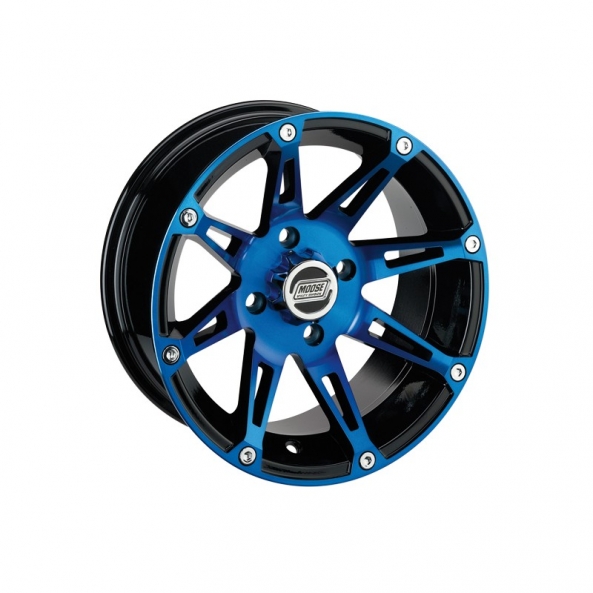 Jante Avant MOOSE 387X Bleu/Noir 12 pouces pour CAN AM OUTLANDER 500 L/XT/MAX