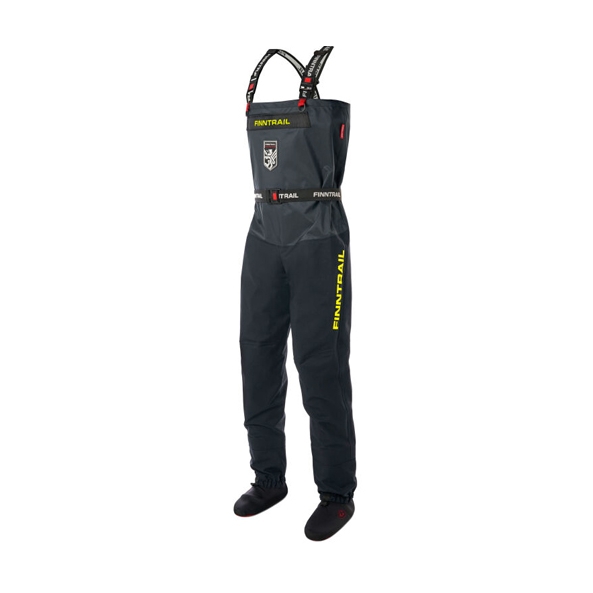 Pantalon étanche FINNTRAIL Enduro Graphite noir/jaune