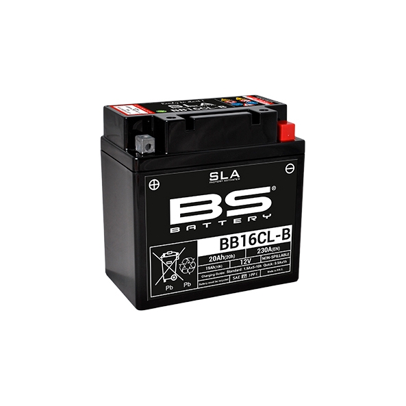 Batterie BS SLA activée usine YB16CL-B pour CAN AM QUEST/TRAXTER 500 1999-2001