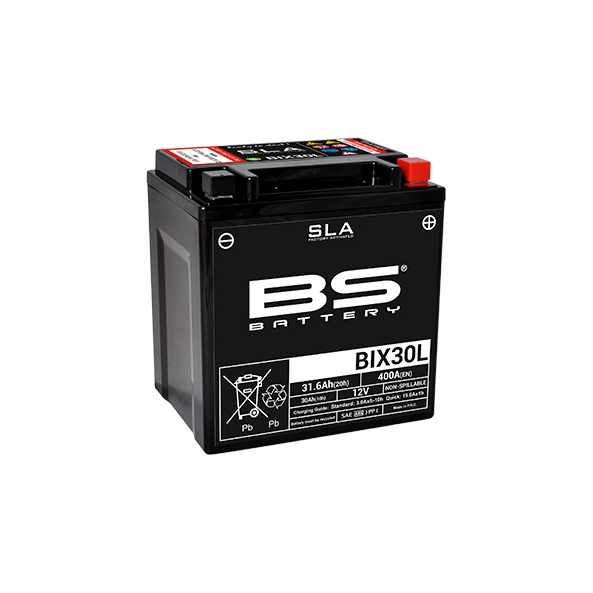 Batterie BS SLA activée usine BIX30L pour POLARIS SPORTSMAN 600