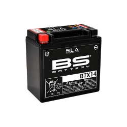 Batterie BS SLA activée usine YTX14-BS pour SUZUKI TWINPEAKS 700