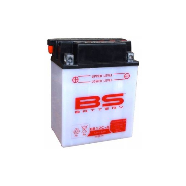 Batterie BS conventionnelle YB12C-A pour YAMAHA GRIZZLY 125
