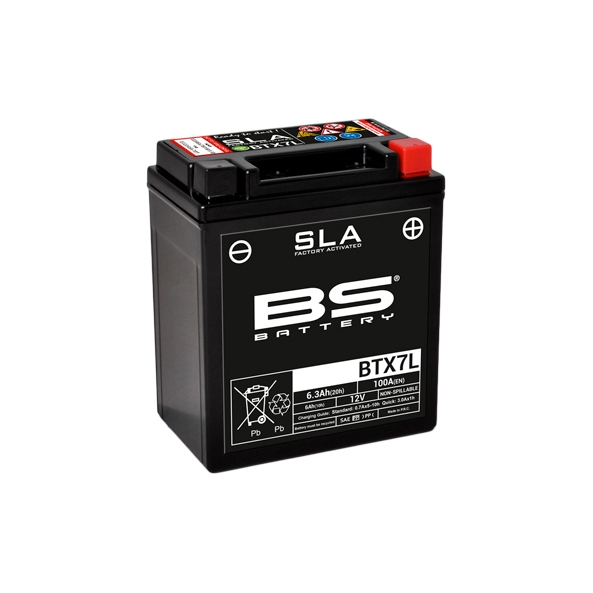 Batterie BS SLA activée usine YTX7L-BS pour KAWASAKI KFX 450