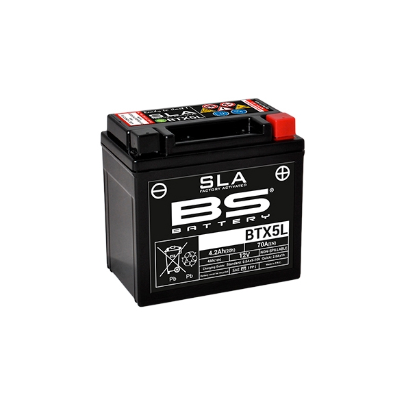 Batterie BS SLA activée usine YTX5L-BS pour KTM 450 XC