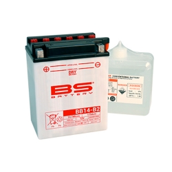 Batterie BS conventionnelle YB14-B2 pour POLARIS HAWKEYE 300