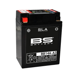 Batterie BS SLA activée usine YB14A-A2 pour POLARIS SPORTSMAN 500 HO/TOURING 1996-2012