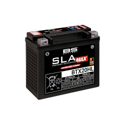 Batterie BS SLA activée usine YTX20HL MAX pour POLARIS SCRAMBLER 850 depuis 2016