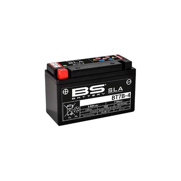 Batterie BS SLA activée usine BT7B-4 pour YAMAHA YFZ 450