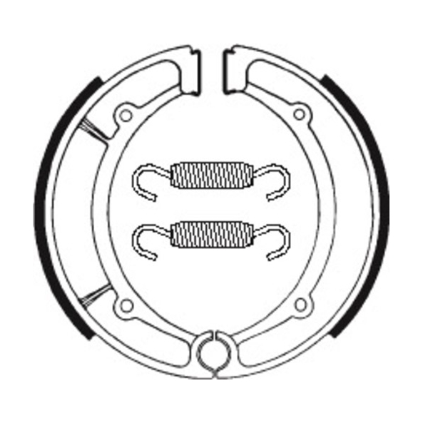 Mâchoires de frein TECNIUM arrière pour YAMAHA GRIZZLY 600 1998-2001