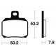 Plaquettes de frein TECNIUM avant pour CAN AM QUEST/TRAXTER 500 1999-2000