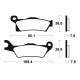 Plaquettes de frein TECNIUM avant droite pour CAN AM OUTLANDER 650 XT/MAXG2 depuis 2013
