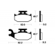 Plaquettes de frein TECNIUM avant droite pour CAN AM RENEGADE 800 R/X/XXCG1 2007-2012