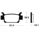 Plaquettes de frein TECNIUM avant pour HONDA RINCON 680 2006-2015