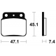 Plaquettes de frein TECNIUM arrière pour SUZUKI 400 LTZ 2003-2015