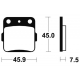 Plaquettes de frein TECNIUM arrière pour YAMAHA RAPTOR 250
