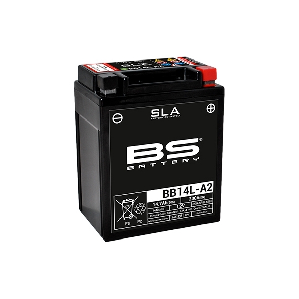Batterie BS SLA activée usine BB14L-A2 pour ARCTIC CAT 250/300 MANUAL