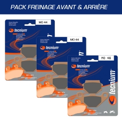 Pack plaquettes de frein avant et arrière TECNIUM pour CAN AM 200 RALLY 2005-2006