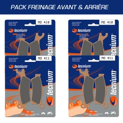 Pack plaquettes de frein avant et arrière TECNIUM pour CAN AM RENEGADE 570