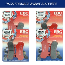 Pack plaquettes de frein avant et arrière EBC pour CAN AM MAVERICK X3