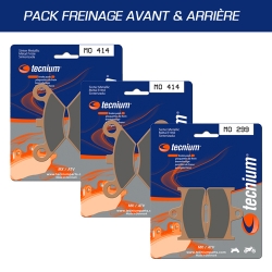 Pack plaquettes de frein avant et arrière TECNIUM pour CF MOTO CFORCE 500