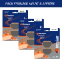 Pack plaquettes de frein avant et arrière TECNIUM pour GOES G 300S