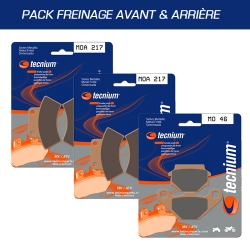 Pack plaquettes de frein avant et arrière TECNIUM pour GOES G 725IS