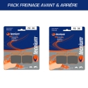 Pack plaquettes de frein avant TECNIUM pour KAWASAKI KVF 360 2003-2014