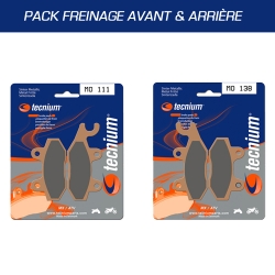 Pack plaquettes de frein avant TECNIUM pour KAWASAKI KVF 650 IRS depuis 2010