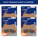 Pack plaquettes de frein avant et arrière TECNIUM pour POLARIS RZR 1000 XP/4 2014-2019