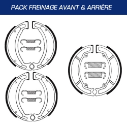 Pack mâchoires de frein TECNIUM pour YAMAHA BREEZE 125 1992-2005