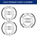 Pack mâchoires de frein TECNIUM pour YAMAHA GRIZZLY 125