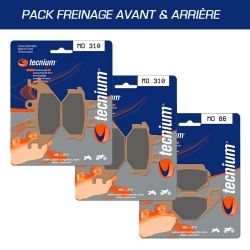 Pack plaquettes de frein avant et arrière TECNIUM pour TGB BLADE 400/425