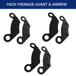 Pack plaquettes de frein avant et arrière pour HYTRACK HY400/410/420