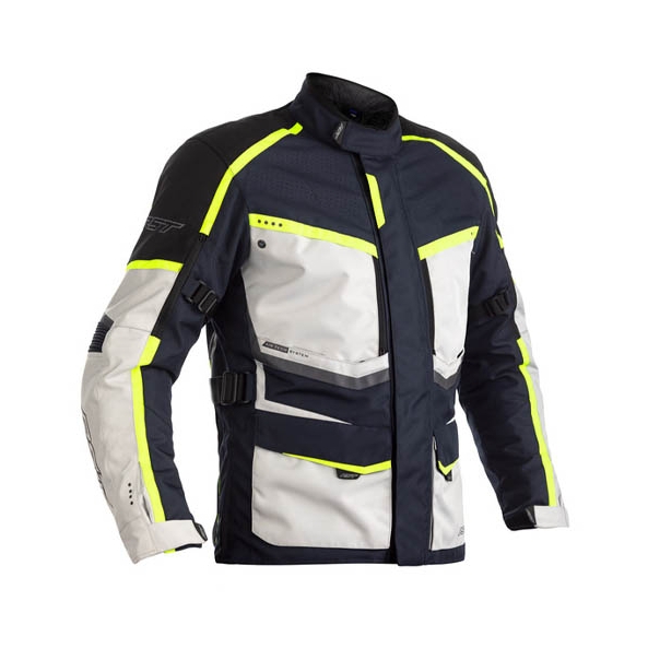 Veste RST Maverick textile bleu/gris/jaune