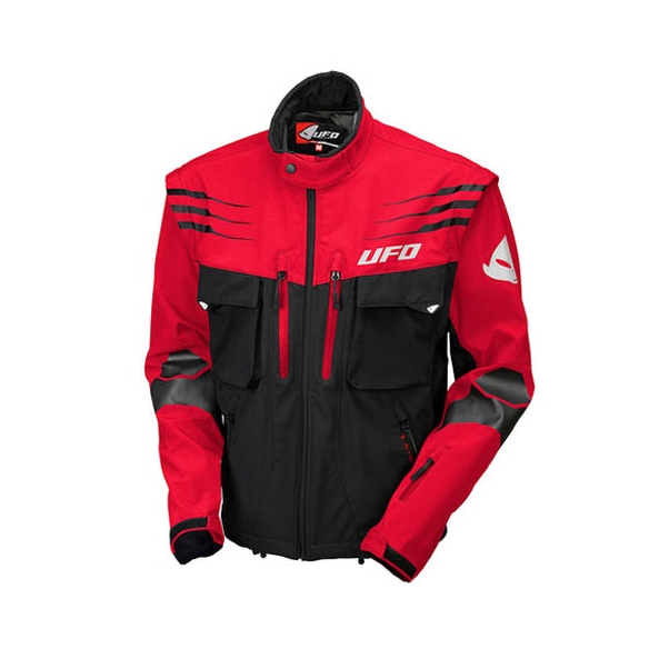 Veste UFO Taiga Enduro noir/rouge