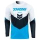 Maillot THOR Sector Chev blanc/bleu