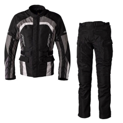 Tenue RST Alpha 5 noir/blanc veste et pantalon