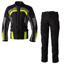 Tenue RST Alpha 5 noir/jaune veste et pantalon