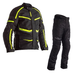 Tenue RST Maverick textile noir/jaune veste et pantalon