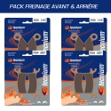 Pack 4 plaquettes de frein avant et arrière TECNIUM pour POLARIS SPORTSMAN 500 HO 2008-2013