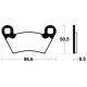 Plaquettes de frein TECNIUM arrière pour POLARIS RZR 570