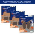 Pack plaquettes de frein avant et arrière TECNIUM pour POLARIS ACE 325