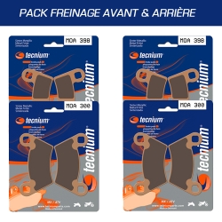 Pack plaquettes de frein avant et arrière TECNIUM pour POLARIS RZR 570