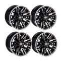 Pack 4 jantes MOOSE 112X 12 pouces pour POLARIS RZR 570/800/900/1000