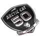 9611-399 - ARCTIC CAT DECAL, EMBLEM-50th ANNIVERSARY-CHROME (UNAVAILABLE)